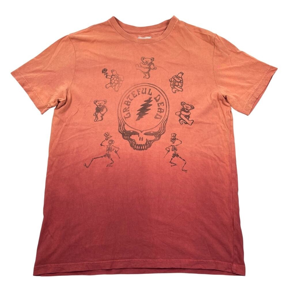 Grateful Dead‎ T-shirt Womens Small Pink Ombre 100% Cotton American Eagle
